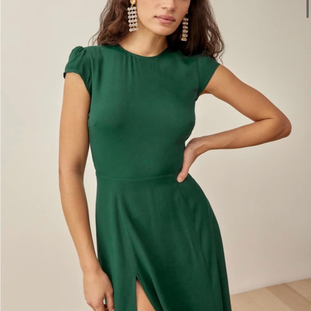 Reformation Gavin Dress sz 4 - Emerald